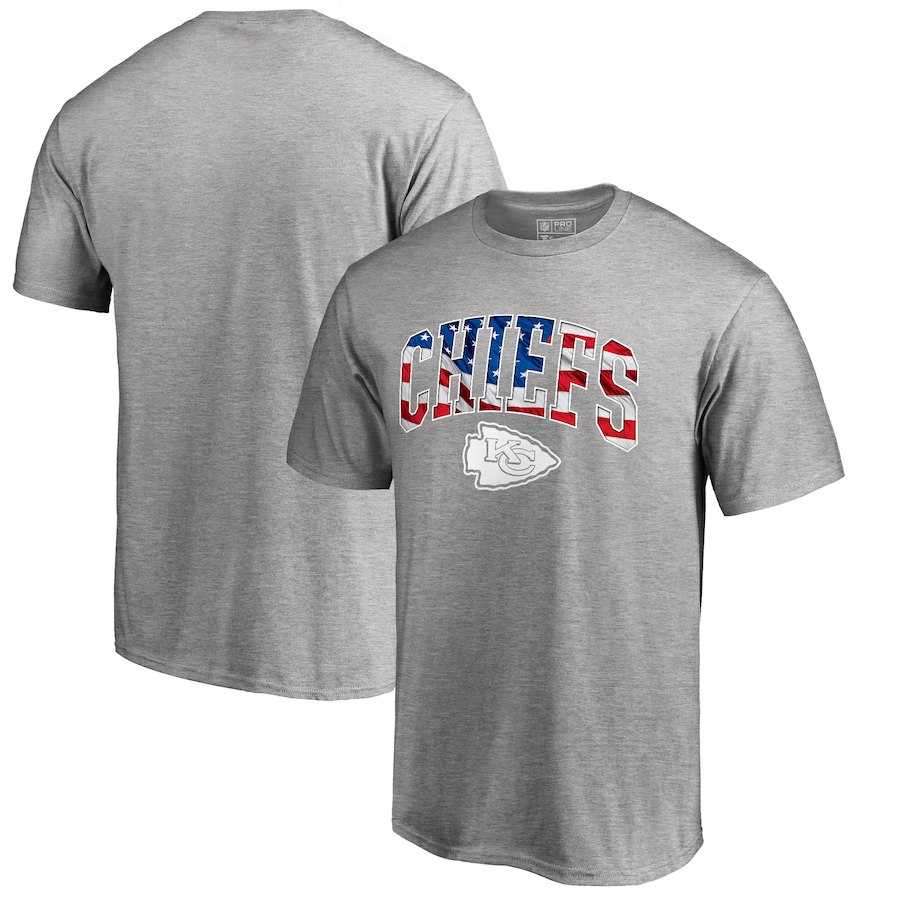 Kansas City Chiefs Pro Line by Fanatics Branded Banner Wave T-Shirt Heathered Gray,We sell and wholesale Kansas City Chiefs Pro Line by Fanatics Branded Banner Wave T-Shirt Heathered Gray on line form chian!